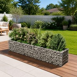Perfect Gabion Raised Garden Bed for Your Outdoor Spaces 270x50x50 cm