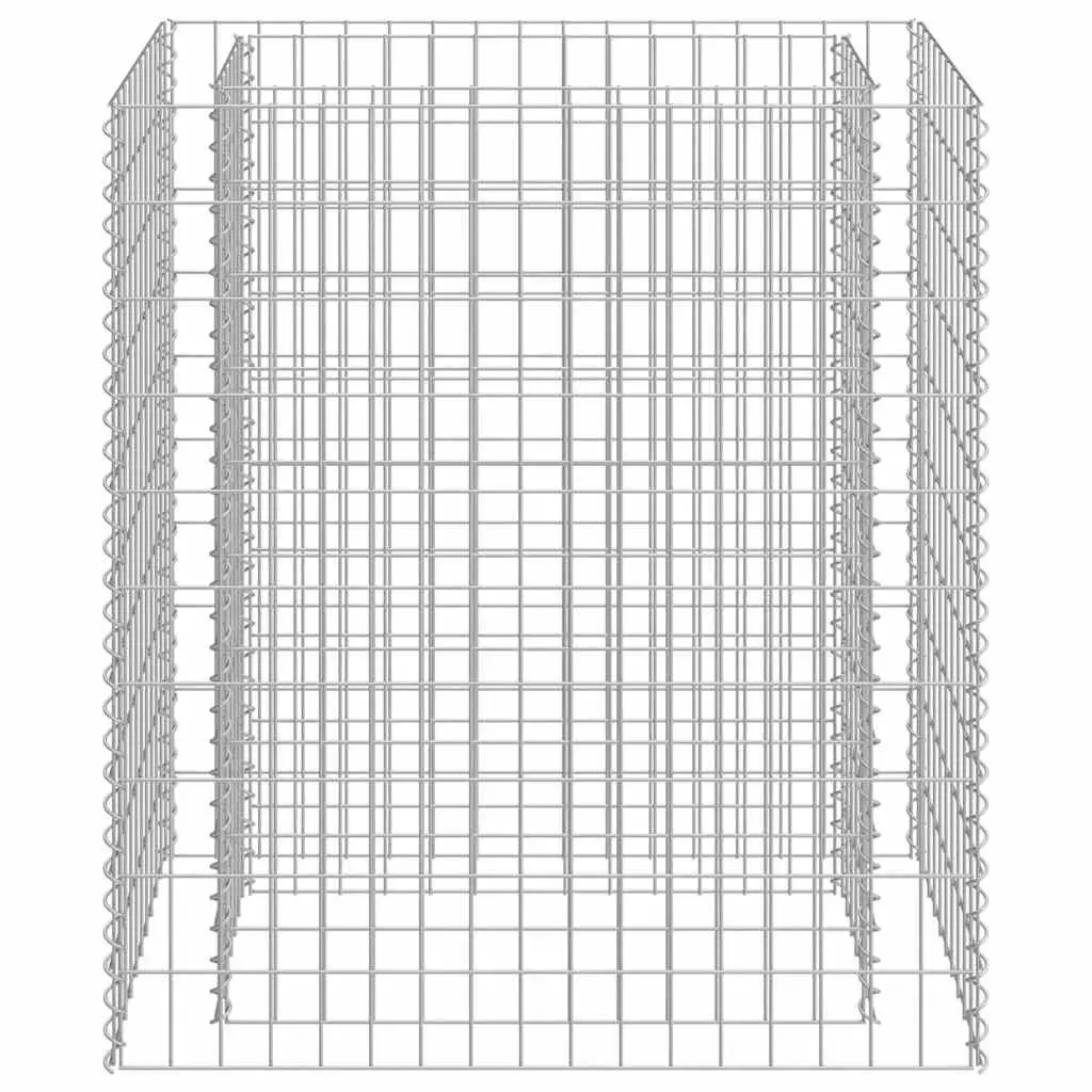 Garden Planter Raised Bed Galvanised Steel Mesh Wire 90x50x100cm Silver Outdoor Flower Pot Box