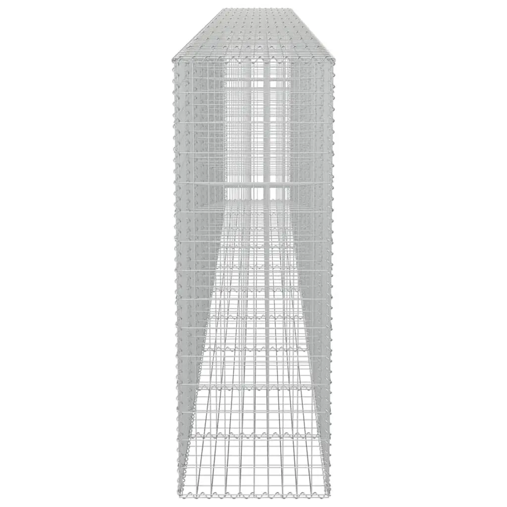 Gabion Panel Silver Galvanised Steel 600x50x150cm Landscape Retaining Wall Barrier