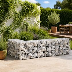Practical Gabion Wall Fence for Versatile Use