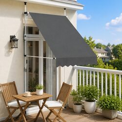 Versatile 150cm Manual Retractable Awning for Your Home