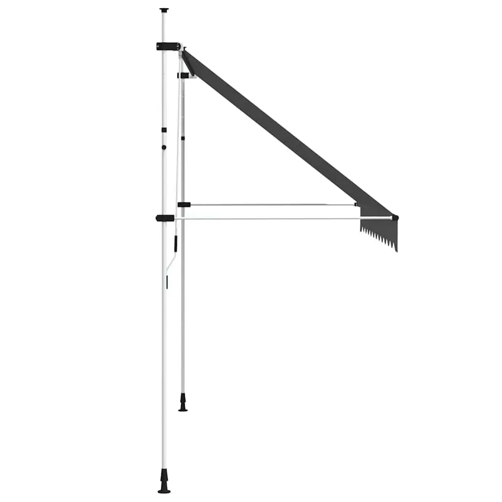 Manual Retractable Awning Steel 300 cm Anthracite