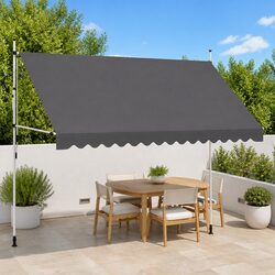 Practical 400cm Manual Retractable Awning for Your Home