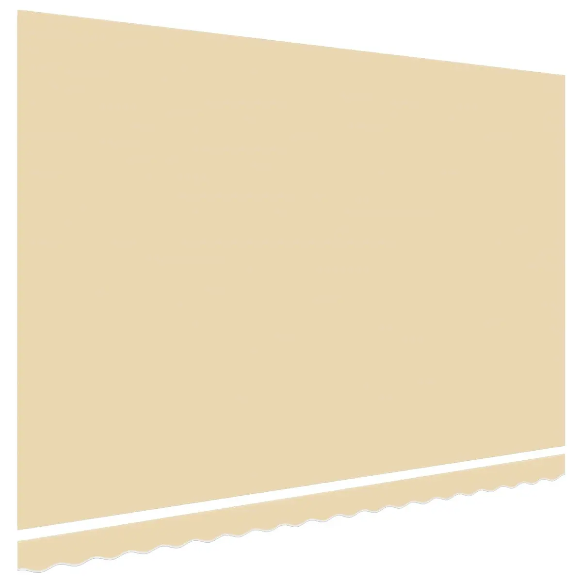 Awning Replacement Fabric Polyester 4.5x3 m Cream Shade Top