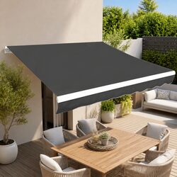 Practical Awning Replacement Fabric for Outdoor Living 3.5x2.5 m