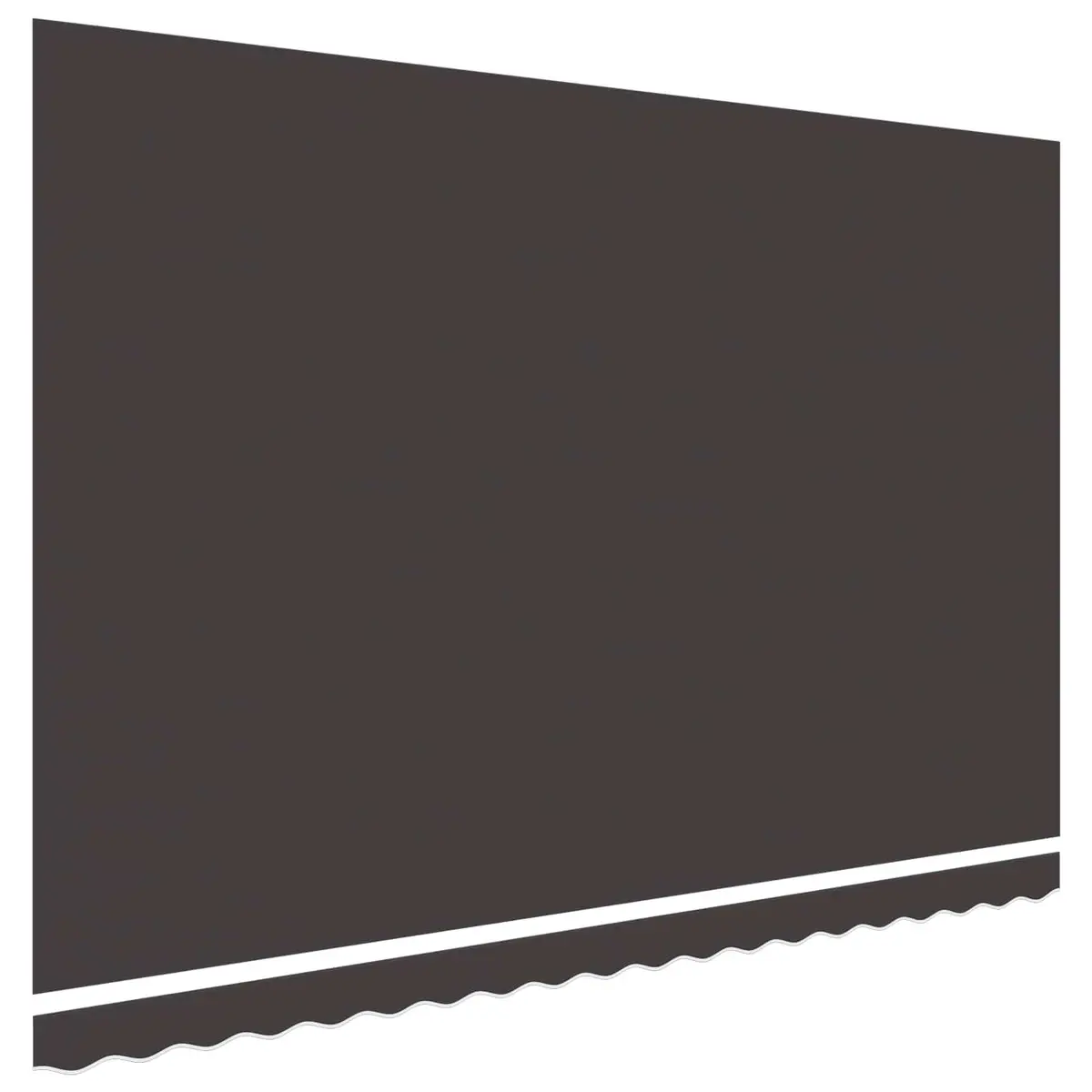 Awning Replacement Fabric Grey 4.5x3m Anthracite Polyester Canvas Patio Shade