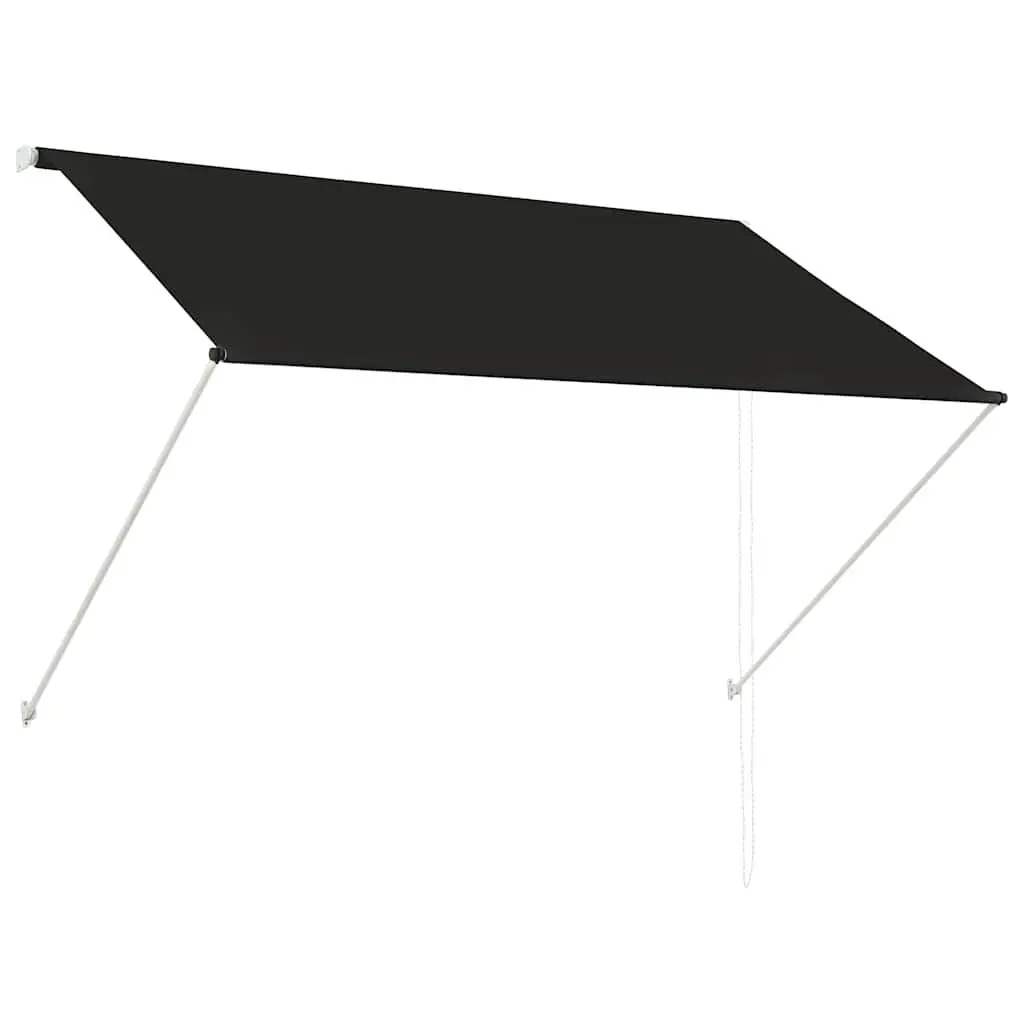 Retractable Awning 200x150cm Anthracite Window Balcony Terrace Garden Shade