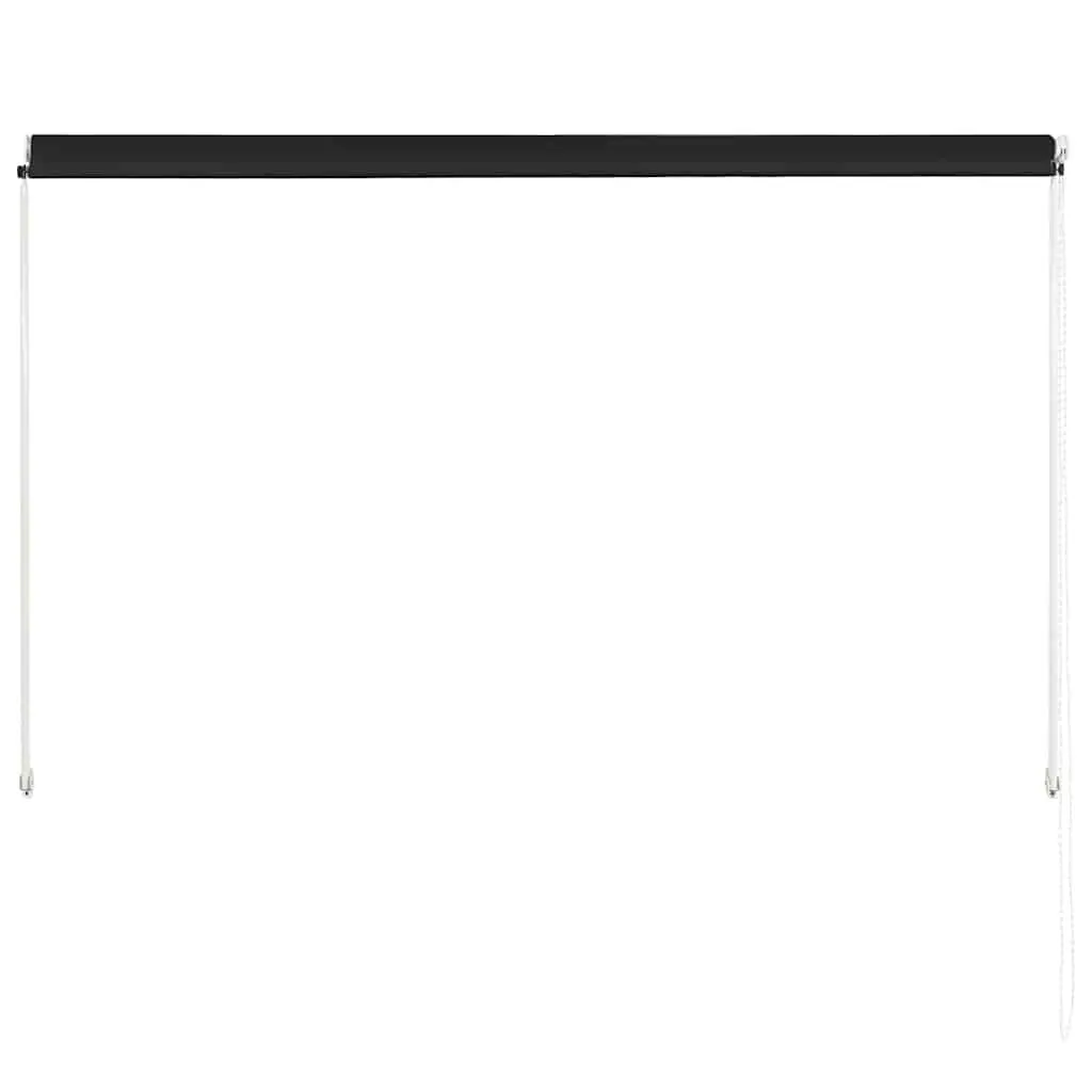Retractable Awning 200x150cm Anthracite Window Balcony Terrace Garden Shade