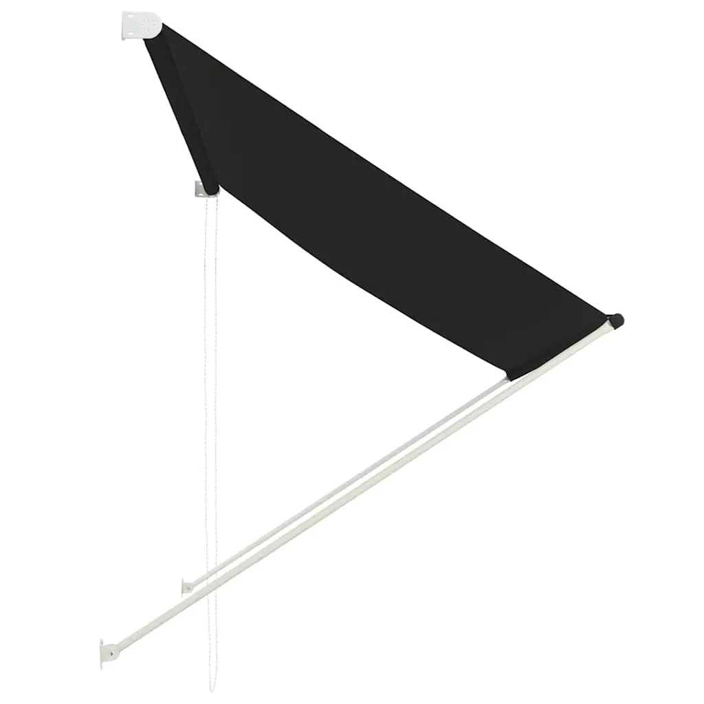 Retractable Awning 200x150cm Anthracite Window Balcony Terrace Garden Shade