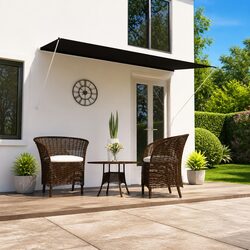 Ideal Retractable Awning for Balconies and Gardens 250x150 cm