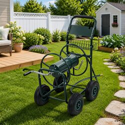 Sturdy Hose Trolley for Effortless Gardening