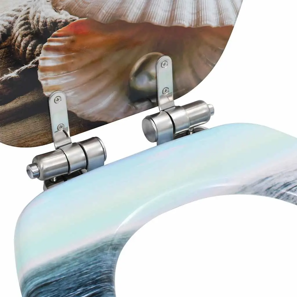 Multicolour Toilet Seat with Soft Close Lid