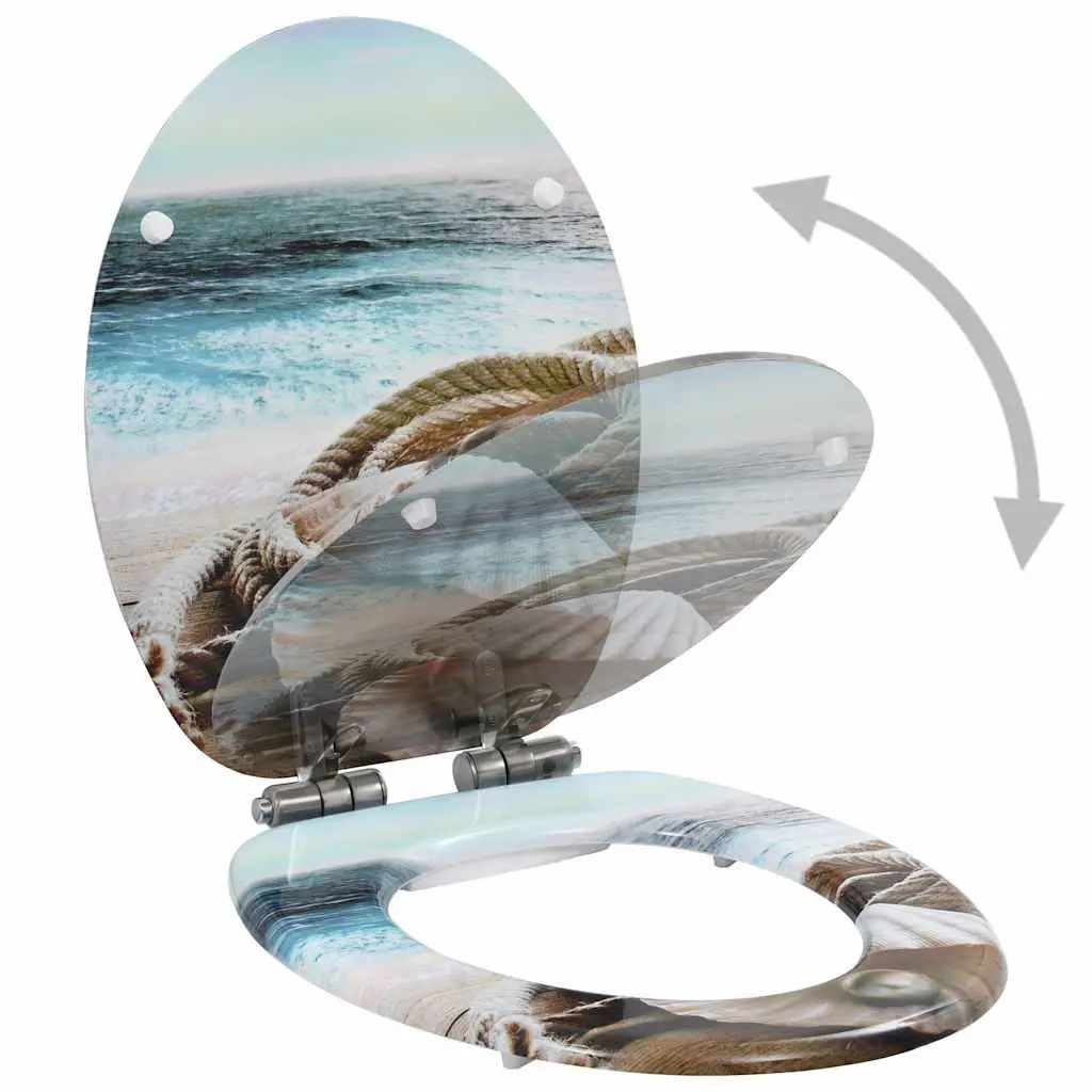 Multicolour Toilet Seat with Soft Close Lid