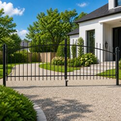 Perfect Double Door Fence Gate for Your Patio 400x149.5cm
