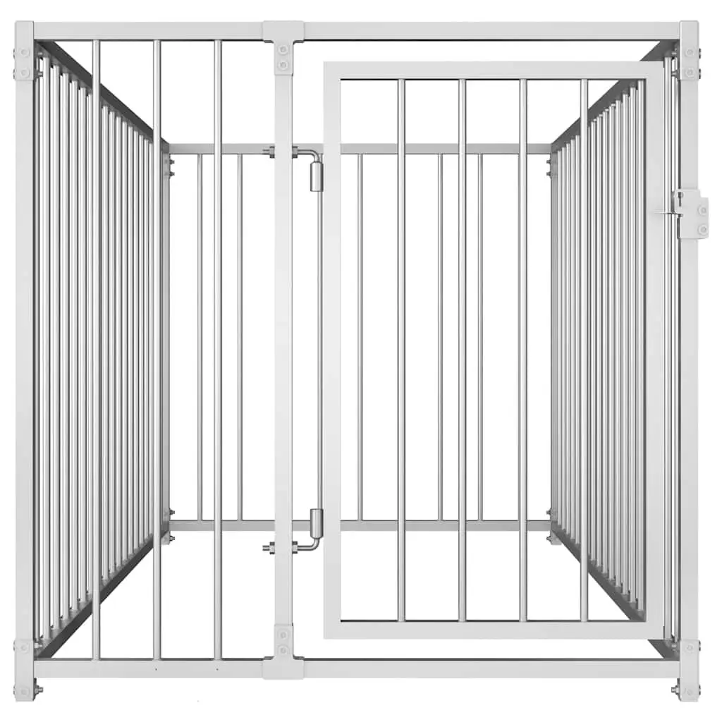 Outdoor Dog Kennel 100x200x100 cm for Yard Use