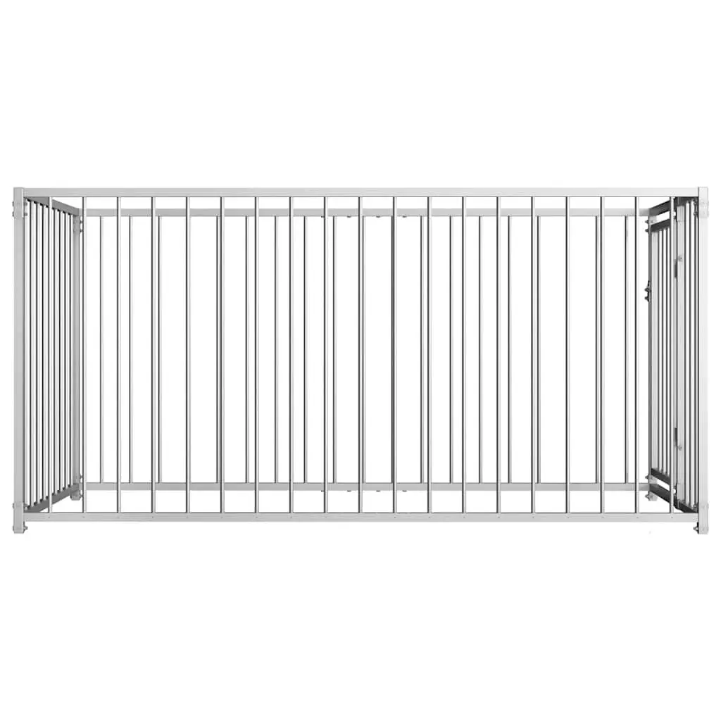 Outdoor Dog Kennel 100x200x100 cm for Yard Use