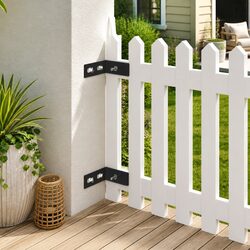 Wall Corner Connector 10 Sets Anthracite Fence Reinforcement Garden Brackets