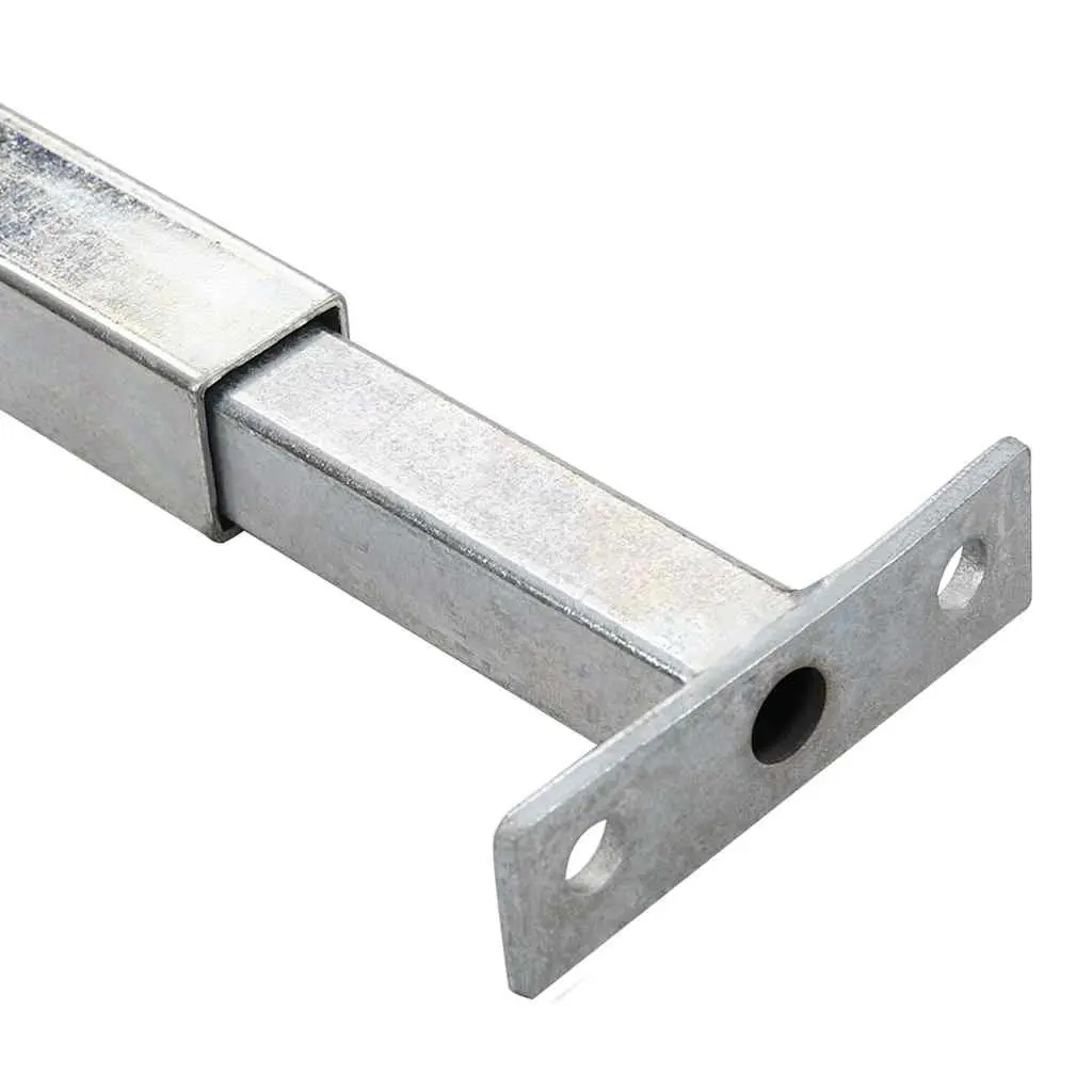 Adjustable Security Window Bars Galvanized Steel 710-1200 mm Silver 3 Piece