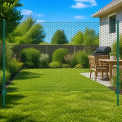 Versatile Green Wire Mesh Fence Panel for Various Uses 25x2 m