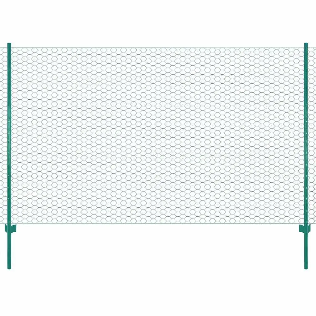 Green Wire Mesh Fence Panel for Various Uses 25x2 m