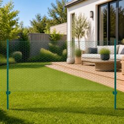 Versatile Wire Mesh Fence for Gardens and Farms