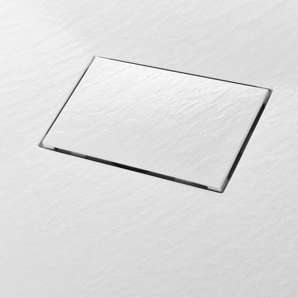 Shower Base Tray SMC 90x80 cm White Low Profile Rectangular