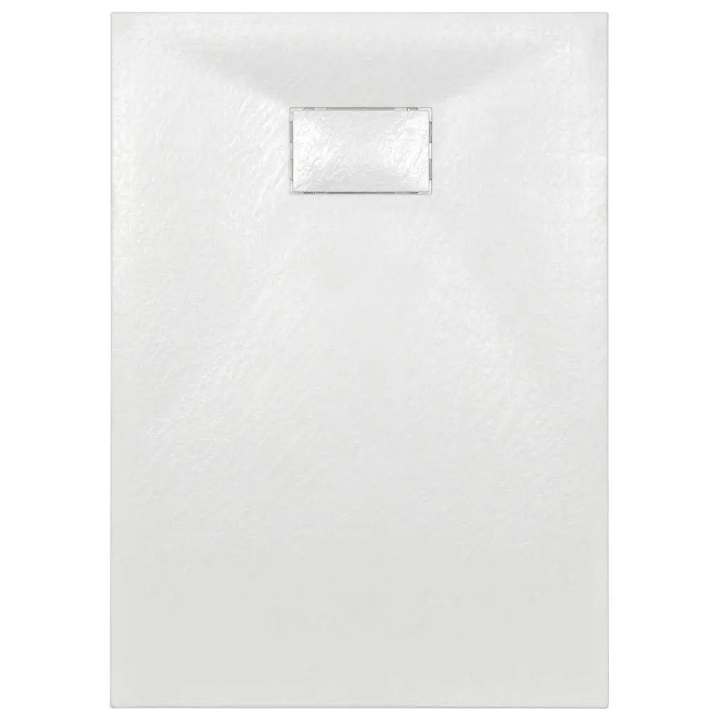 Shower Base Tray White 100x70 cm Low Profile Bathroom Fixture Modern Design