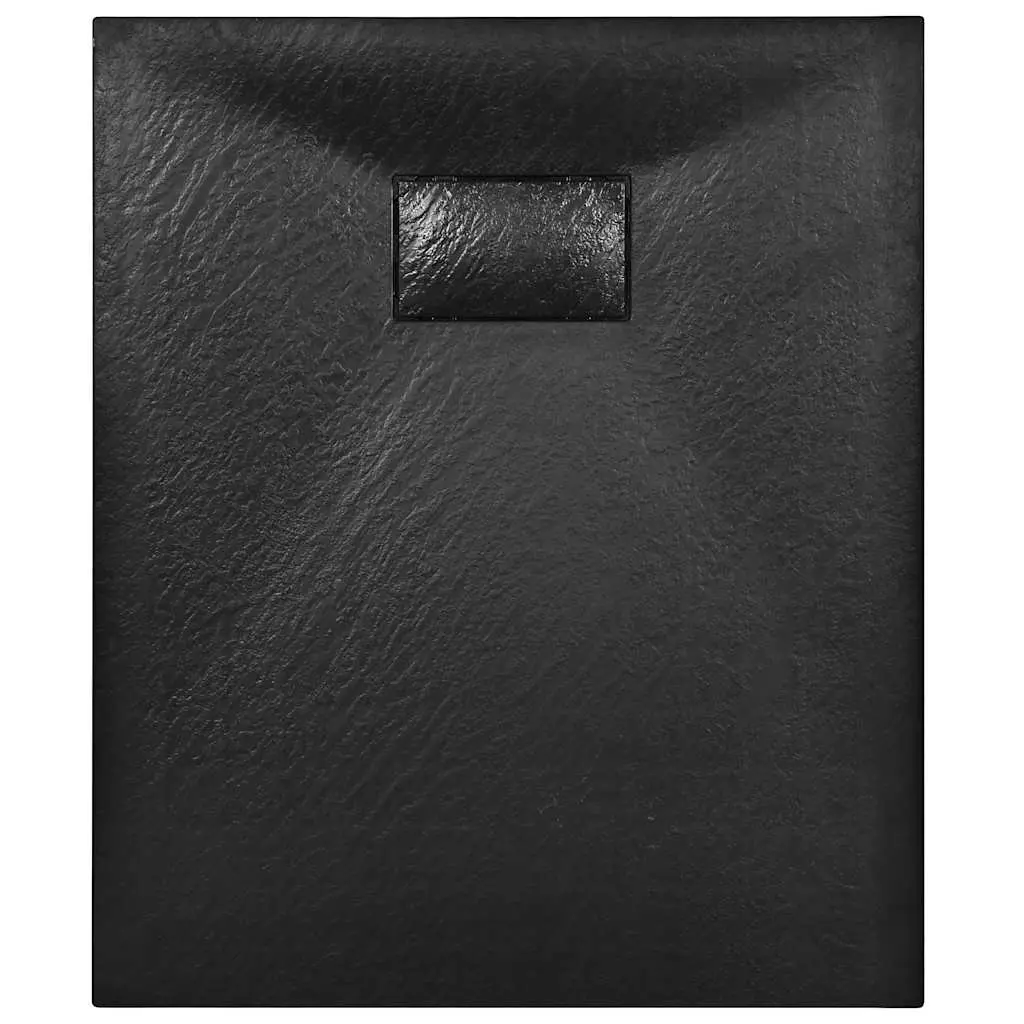 Shower Base Tray Low Profile SMC 90x70 cm Black