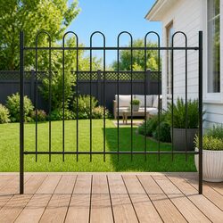 Practical Garden Fence Panel with Posts for Secure Spaces 181x120cm