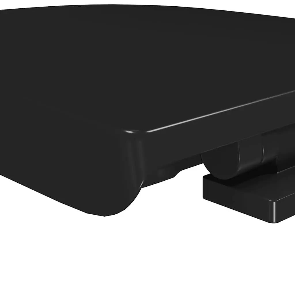 Soft-close Toilet Seat with Quick-release Design Black Standard Size Bathroom