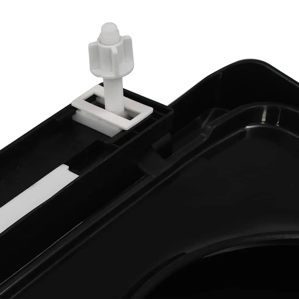 Soft-close Toilet Seat with Quick-release Design Black Standard Size Bathroom