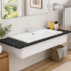 Perfect Ceramic Sink for Your Bathroom 91x39.5x18.5cm