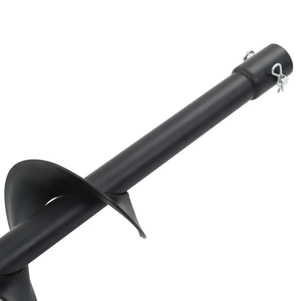 Auger Drill Bit Steel 100mm Heavy Duty Black Ground Drilling Tool