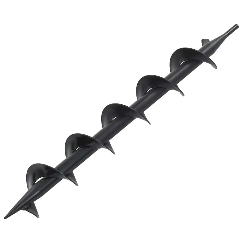 Auger Drill Bit Steel 75mm Digging Diameter 600mm Length White