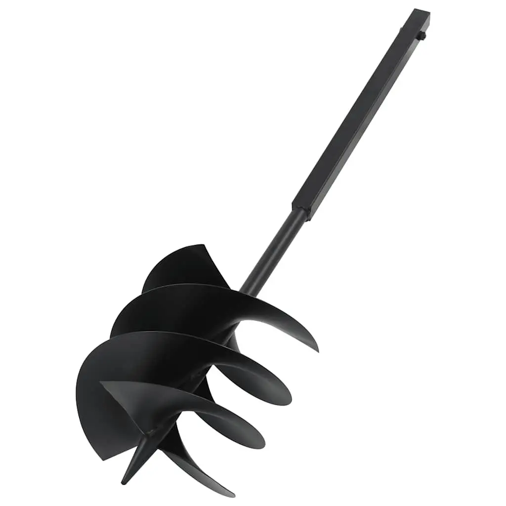 Ground Drill Steel 250mm Auger Black Gardening Tool
