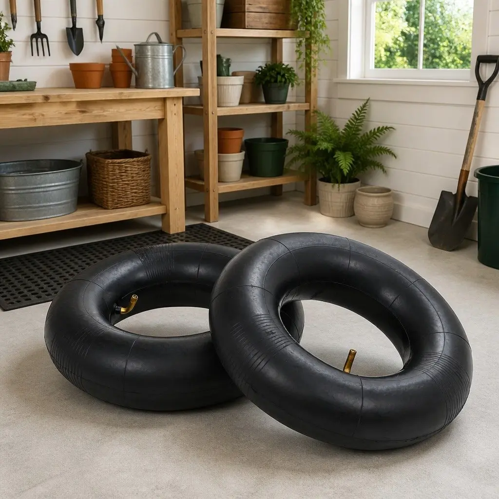 Wheelbarrow Inner Tubes Rubber 13x5.00-6 Black Heavy Duty