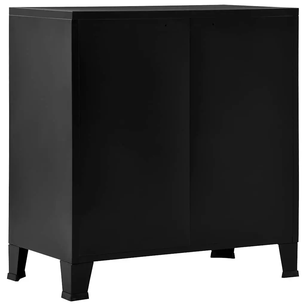 Industrial Storage Chest Steel 75 x 40 x 80 cm Black