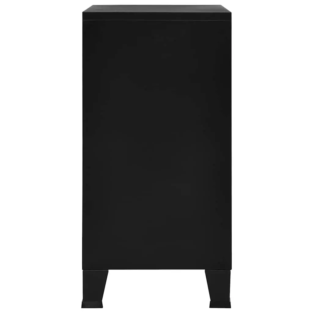 Industrial Storage Chest Steel 75 x 40 x 80 cm Black