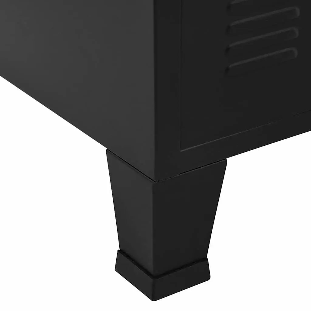 Industrial Storage Chest Steel 75 x 40 x 80 cm Black