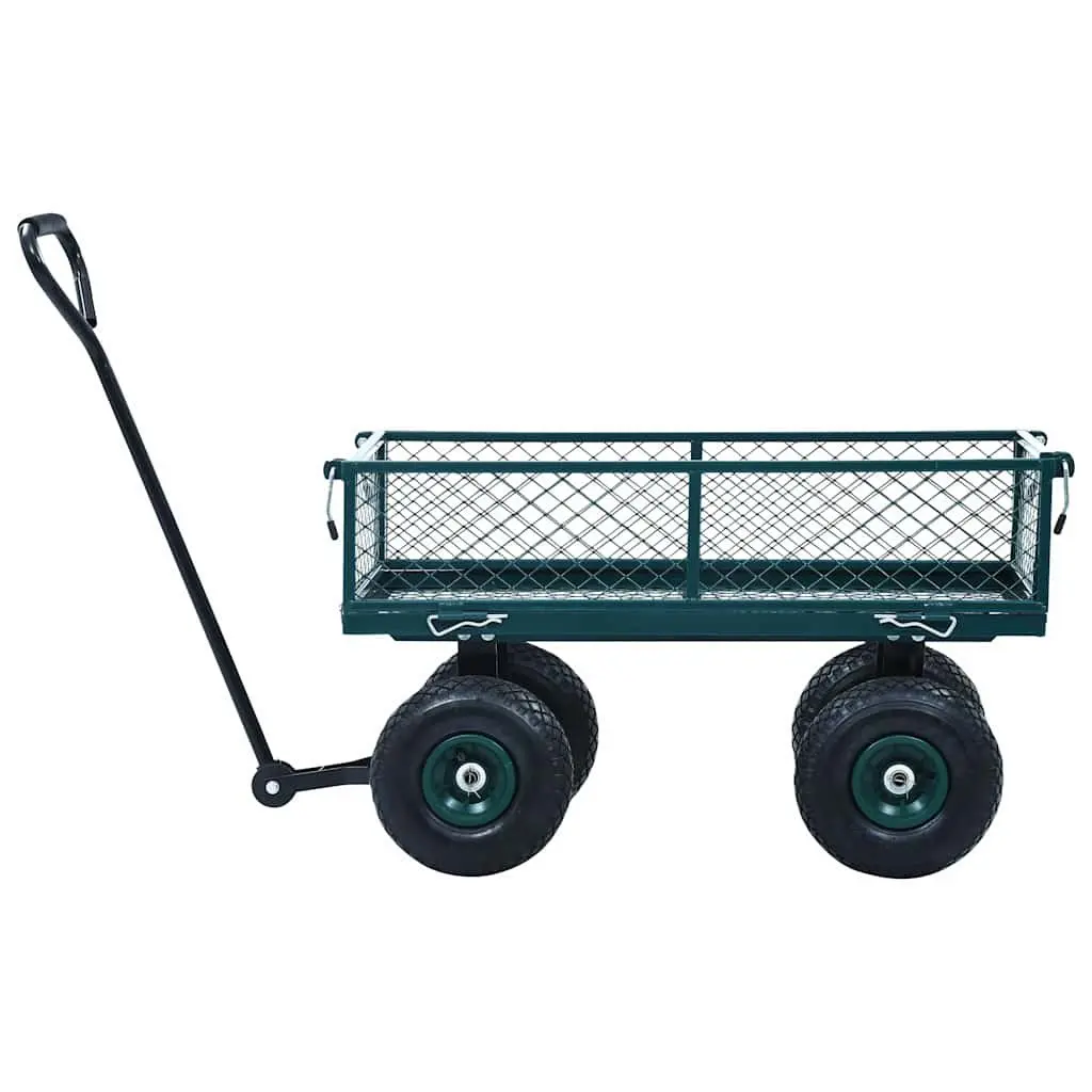 Garden Hand Trolley Heavy-Duty Steel 250kg Load Capacity Red