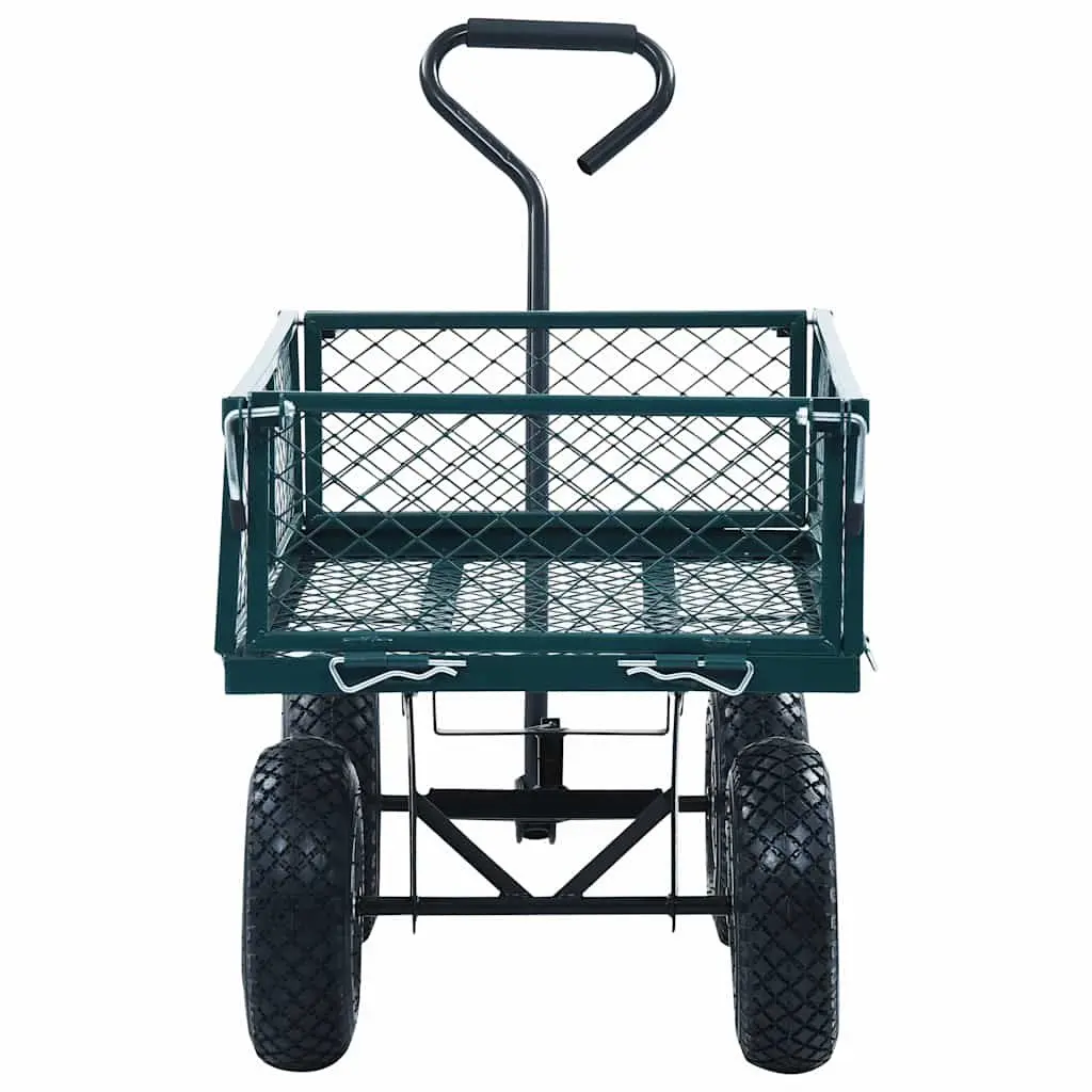 Garden Hand Trolley Heavy-Duty Steel 250kg Load Capacity Red