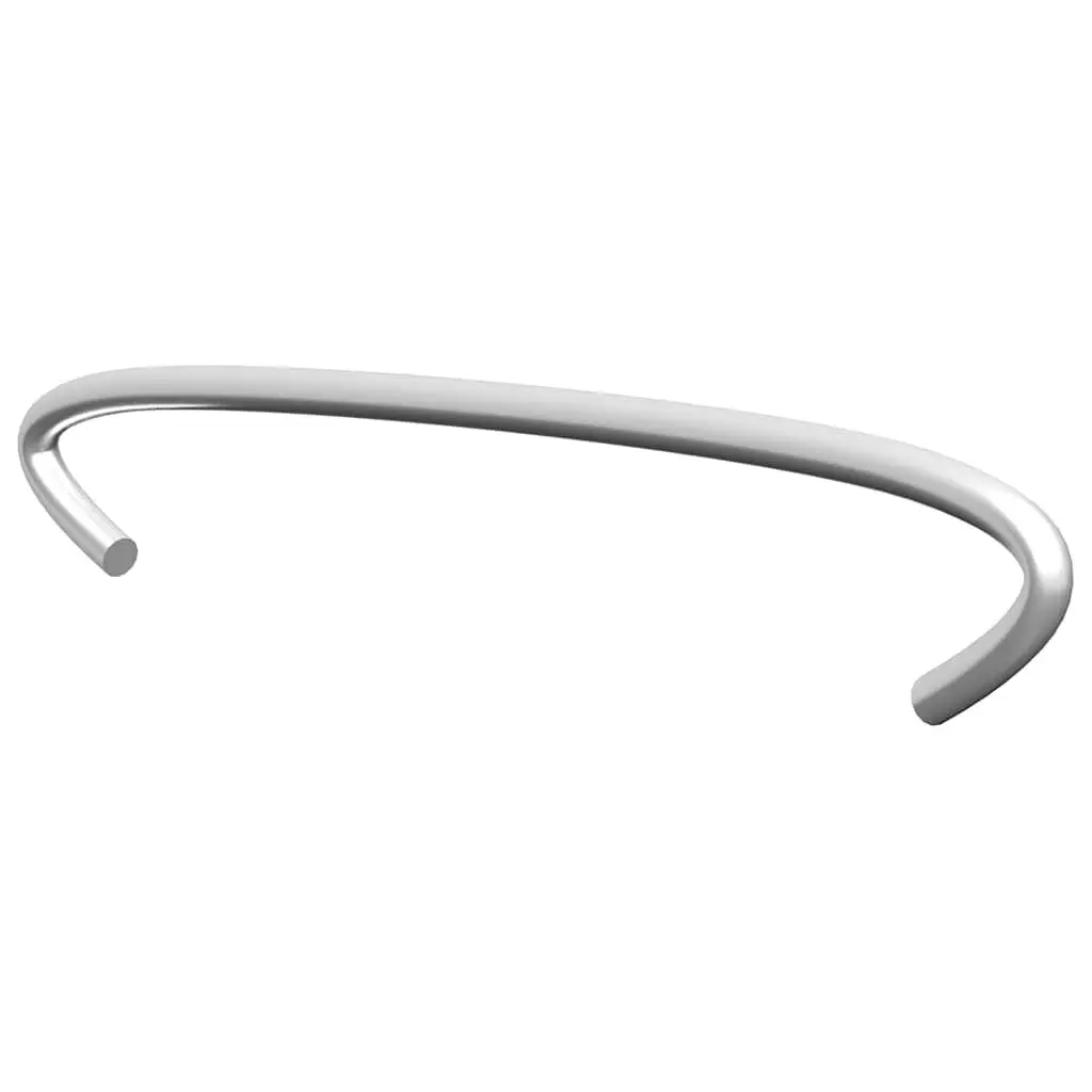 Gabion Hooks Galvanised Steel 10 cm Silver Distance Holders 50 Pieces for Garden Fencing and Barrier Stability