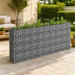 Practical Gabion Raised Bed for Home Gardening