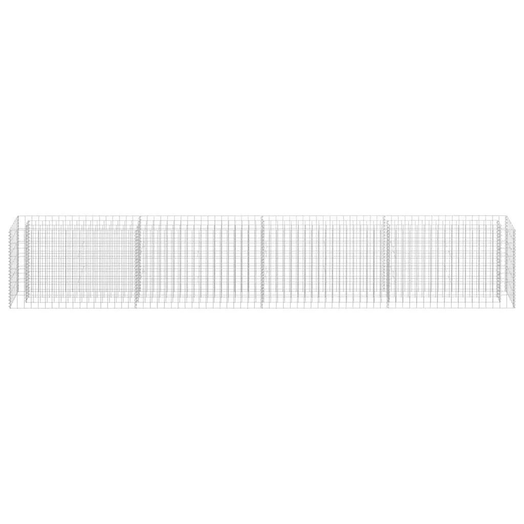 Raised Garden Bed Planter Flower Border Galvanised Steel 360x30x60cm Silver Rustproof Weather Resistant