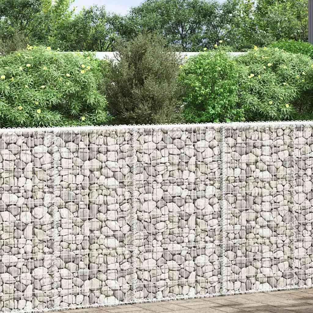 Gabion Raised Bed Trapezium Galvanised Steel 100 x 20 x 100 cm Silver Garden Planter Border Flower Box Outdoor Patio