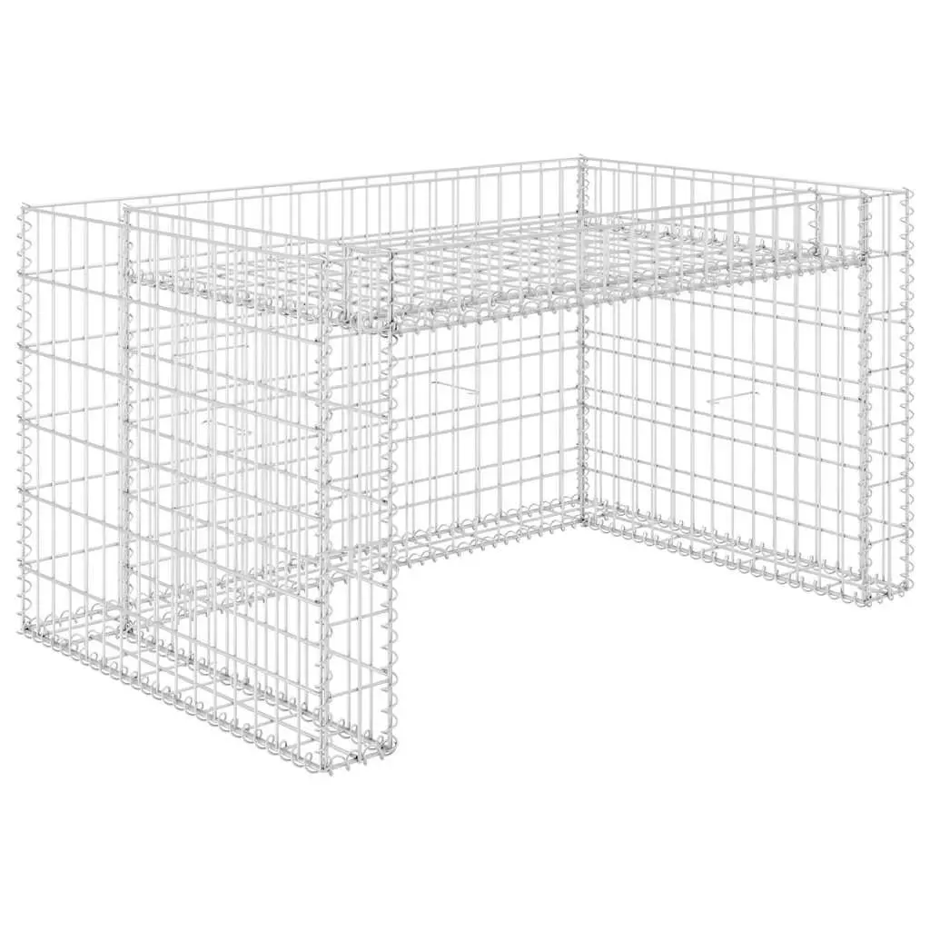 Lawn Mower Garage Steel Wire 110x80x60cm Silver Raised Bed Storage Box