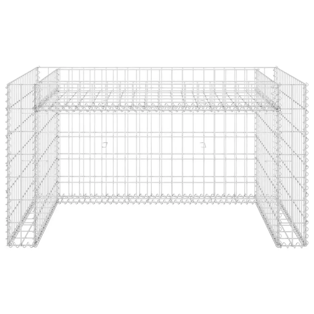 Lawn Mower Garage Steel Wire 110x80x60cm Silver Raised Bed Storage Box