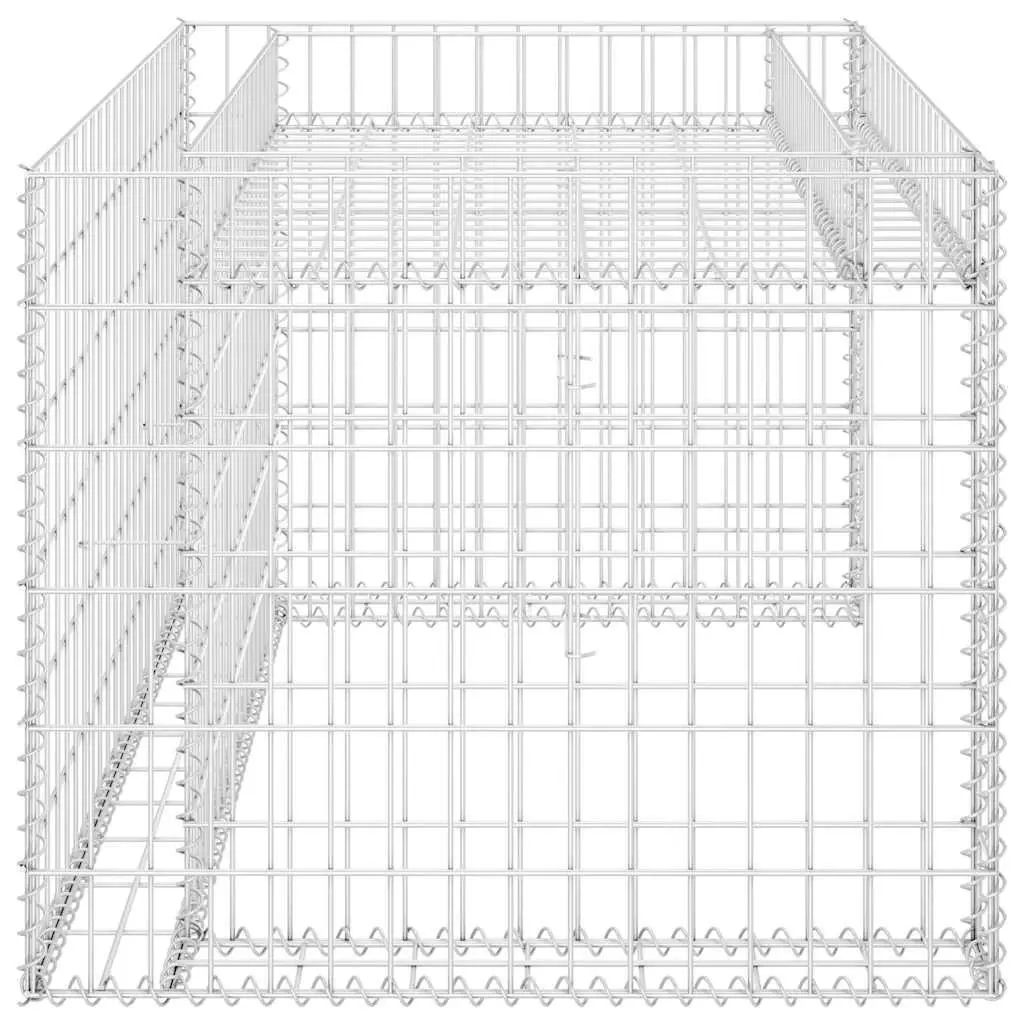 Lawn Mower Garage Steel Wire 110x80x60cm Silver Raised Bed Storage Box
