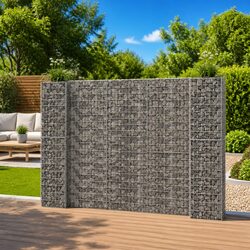 Practical H-Shaped Gabion Planter for Your Garden