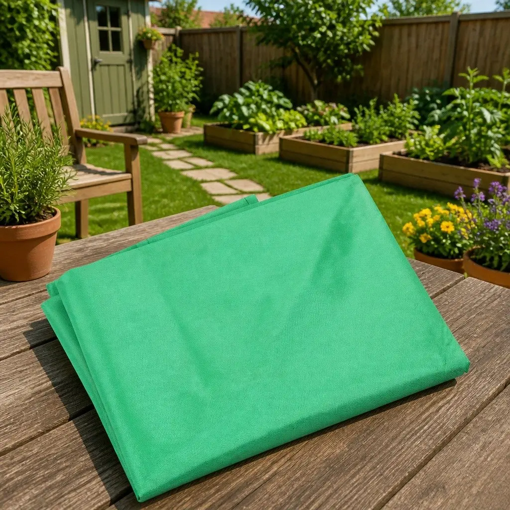 Garden Cart Liner Heavy Duty 600D Polyester Weather Resistant Fabric Green